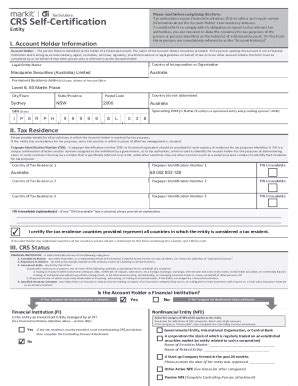 Fillable Online Individual tax residency self-certification form ...