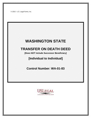 Transfer on Death Quitclaim Deed from Individual to Individual without ...