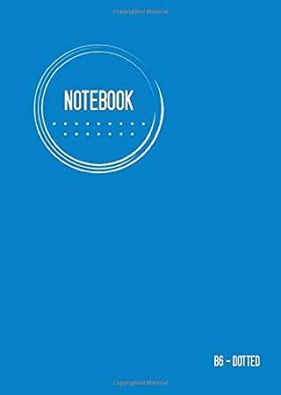 Dotted Notebook B6: Journal Notebook Blue, Cool Circle Design, Dot Grid ...