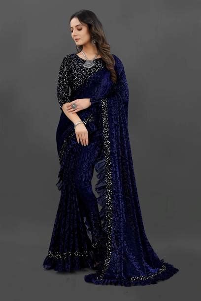 Indigo Sarees - Buy Indigo Sarees online at Best Prices in India ...