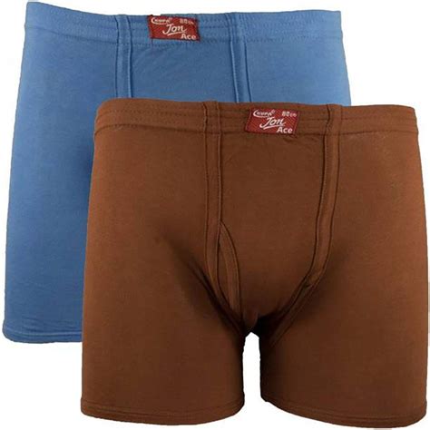 Buy Rupa Men's Jon ace Plain Drawer - Set of 2 (Multicolour, Large) at ...