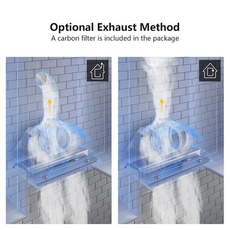 iKTCH 42-in Convertible 750-CFM Stainless Steel Insert Under Cabinet ...