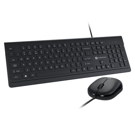 The Portronics Keytonic Wired Keyboard and Mouse Combo offers reliable ...