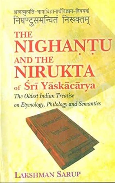 Buy The Nighantu and the Nirukta of Sri Yaskacarya: Introduction Part 1 ...
