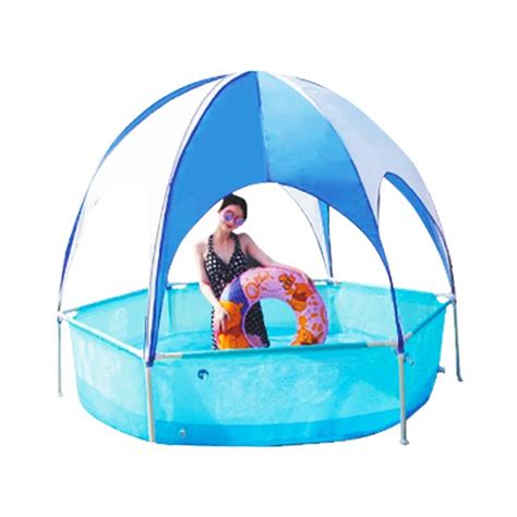 Piscina con techo solar 240 x 190 x 51 cm. Wonduu