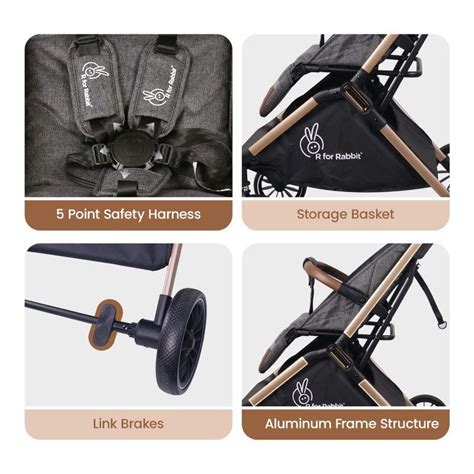Street Smart Baby Stroller Auto Fold with Personalized Name Plate