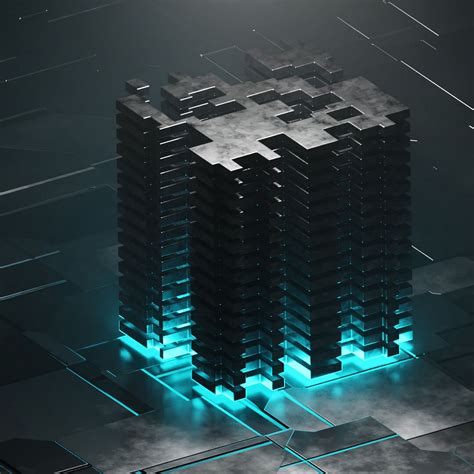 Download wallpaper 1280x1280 shapes, edges, glow, metal ipad, ipad 2 ...