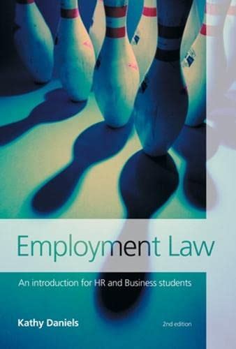Buy Employment Law: An Introduction for HR and Business Students (UK ...
