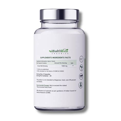 KOREAN GINSENG | ENERGY BOOSTER (Capsules) – VEDA Selfcare