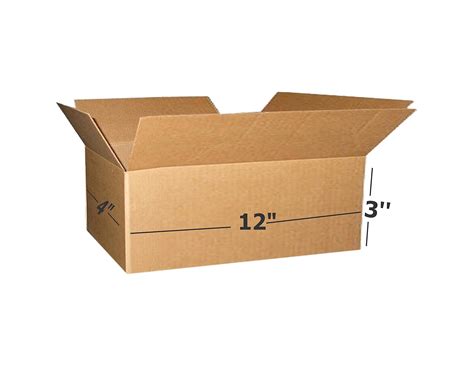 Box Brother 3 Ply Brown Corrugated Box Packing box Size: 12x4x3 Length ...