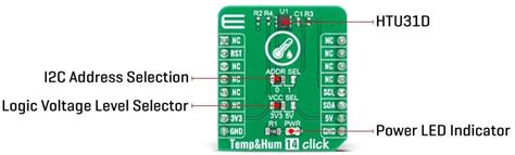 Temperature & Humidity 14 Click - Mikroe | Mouser