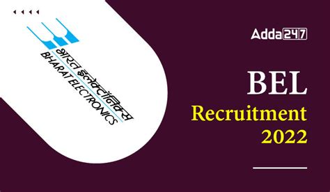 BEL Recruitment 2022 Notification Out Apply Online For 111 Project ...