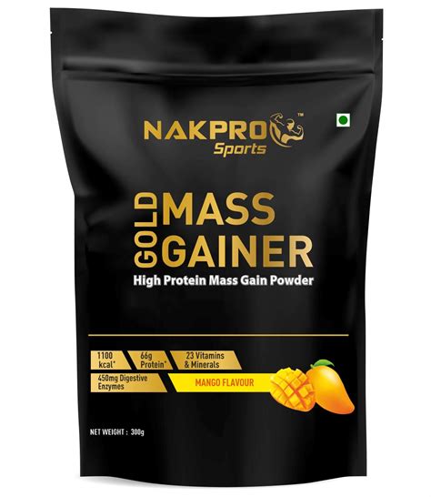 Nakpro Nutrition Mass Gainer, High Protein & High Calorie Weight Gain ...