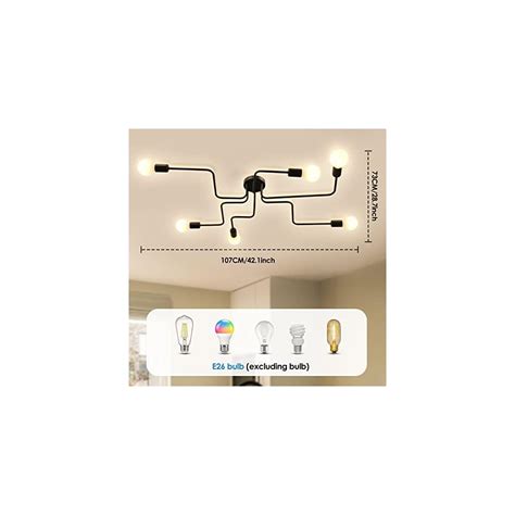 CLAIRDAI Modern Sputnik Chandelier 6-Light India | Ubuy