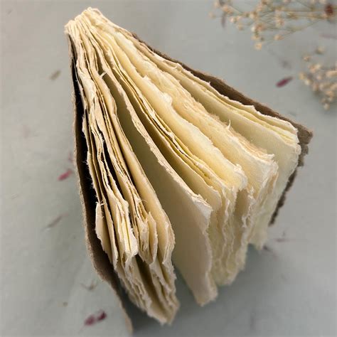 Buy Tropical Flower Mini Deckle Edge Hanmade Paper Notebook – Papernest