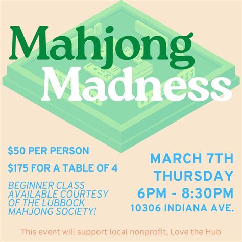 Mahjong Madness, 10306 Indiana Ave, Lubbock, TX 79423-5176, United ...
