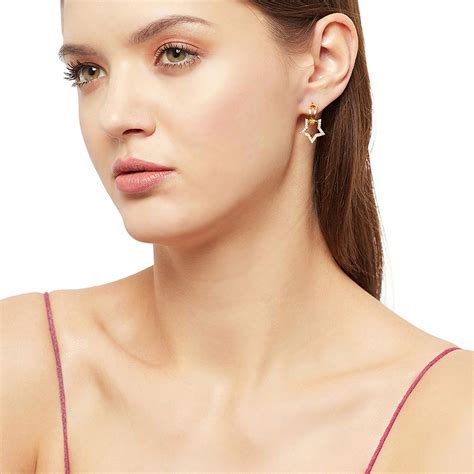 Gem Shining Star Hoop Earrings – VOYLLA