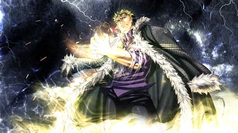 Laxus Dreyar HD Wallpaper - Thunderous Power from Fairy Tail