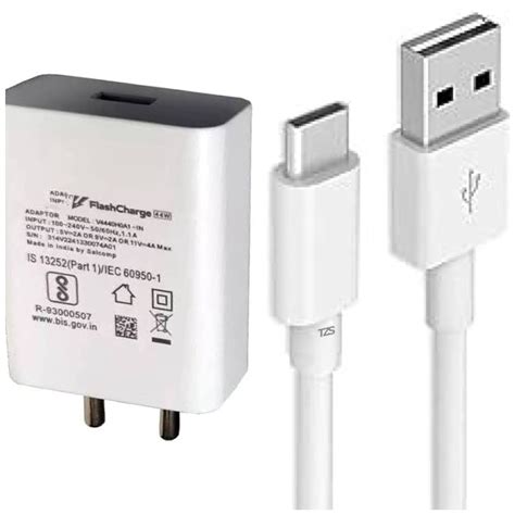 Original Vivo 44W Flash Charger, Compatible with Vivo Charger Type-C ...