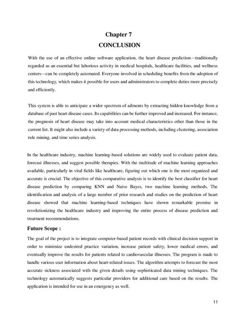 Synopsis Project KCS753 - 11 Chapter 7 CONCLUSION With the use of an ...