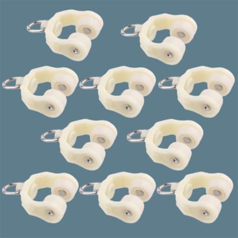 Buy FAPBADRI Runners/Sliders for M Track/Curtain Channel - White Colour ...