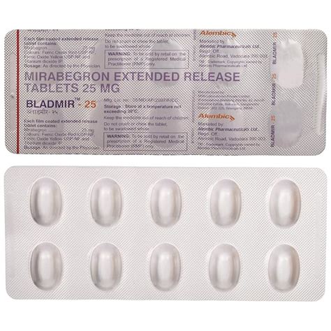 Bladmir-25 - Strip of 10 Tablets : Amazon.in: Health & Personal Care