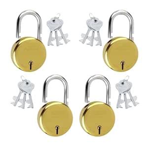 Azco Round Padlock | 65 mm Lock for Main Door | Gate Lock | 7 Lever ...