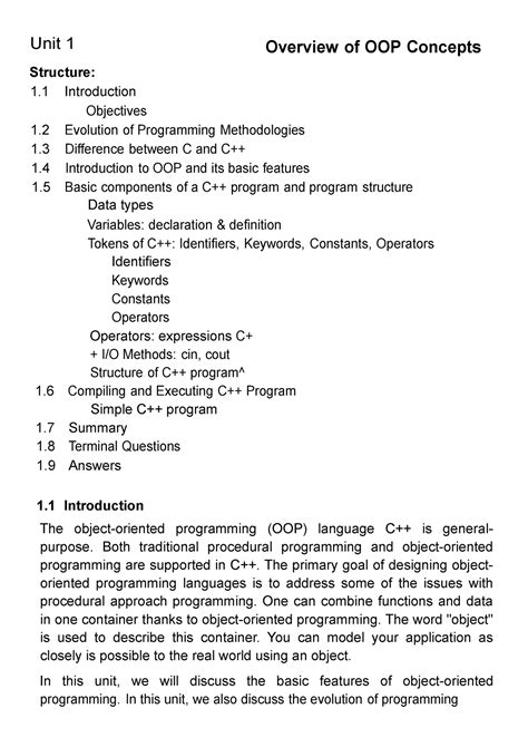 Object Oriented Programming - C++ vol 1 - Overview of OOPs Concepts ...