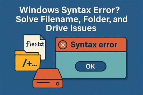 Syntax Error File Name or Directory Name 的图像结果