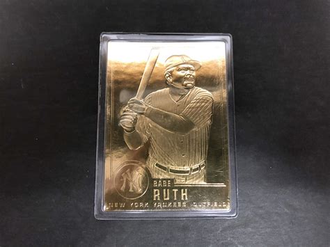 22k Gold Baseball Cards