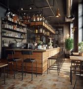 Image result for Industrial Architectural Style Coffee Shop