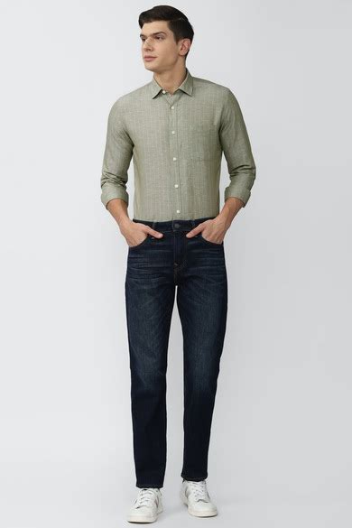 Buy Men Olive Slim Fit Check Full Sleeves Casual Shirt Online - 718491 ...