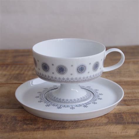 ローゼンタール ティーカップ ソーサー コンポジション 雪の結晶 Rosenthal Composition Eisblume ヴィンテージ ...