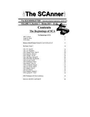 Fillable Online The Beginnings of SCA Fax Email Print - pdfFiller