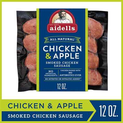 Aidells® Smoked Chicken Sausage, Chicken & Apple, 12 oz. (4 Fully ...