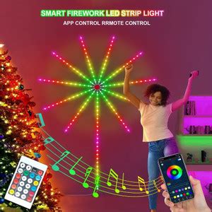 HyperTrex Premium Quality LED Firework Strip Light for Decoration with ...
