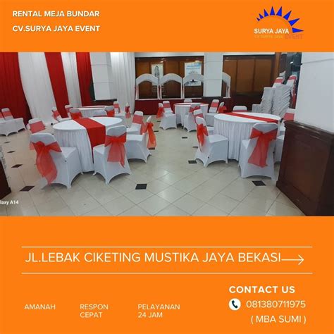 Gudang Penyewaan Meja Bundar Untuk Acara Siap Kirim Jakarta
