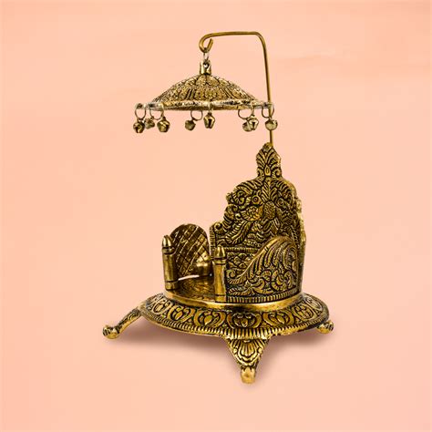 Buy Brass Mukali Stool - Sinhasan Design – Pujalane