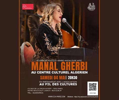 Concert de Manal Gherbi au CCA-Paris - COMPLET , Centre Culturel ...