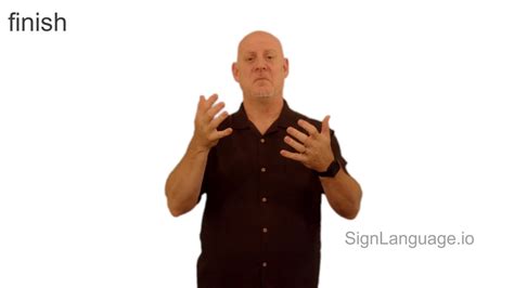 Finish Sign Language