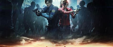 Download wallpaper Weapons, Zombies, Game, Capcom, Leon Kennedy ...