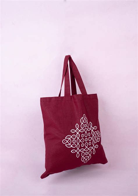 Rangoli Printed Cloth Bag - WBG1140 – Wedtree