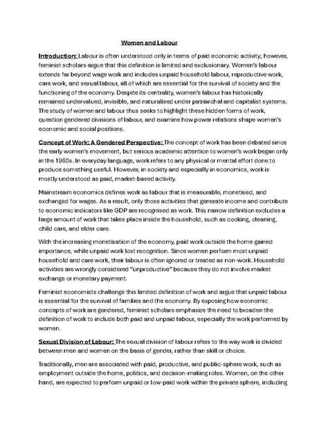 DOC-20251227-WA0009 - Women and Labour: A Feminist Perspective on Work ...