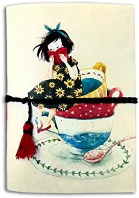SPcreation Doll on The Tea Cup Print Handmade Handicraft Diary : Amazon ...