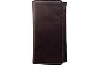 ATV PU Leather DARK CHOCOLATE COLOR Pouch Case Flip Cover For XOLO ...