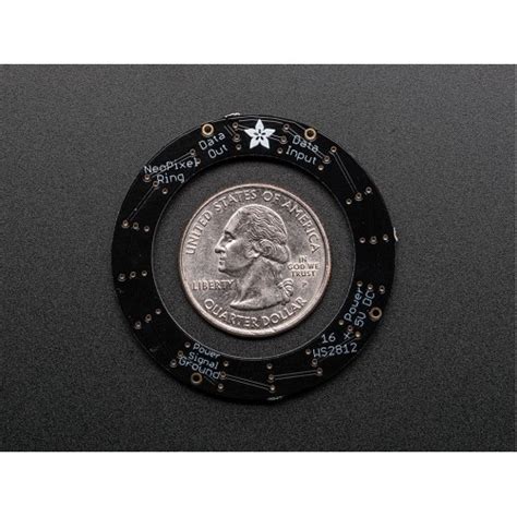 NeoPixel Ring - 16 x WS2812 5050 RGB LED with Integrated Drivers