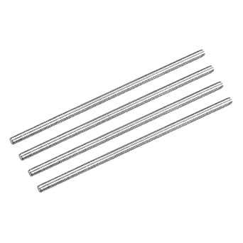 MECCANIXITY Fully Threaded Rod M4 x 100mm 0.7mm Thread Pitch 304 ...