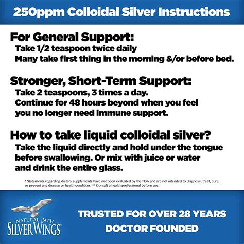 Natural Path Silver Wings Colloidal Silver 250ppm 8 Fl. Oz. - Immune ...