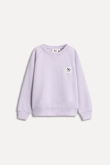 6-14 YEARS/ 50TH ANNIVERSARY LABEL POCKET SWEATSHIRT - Lilac | ZARA India