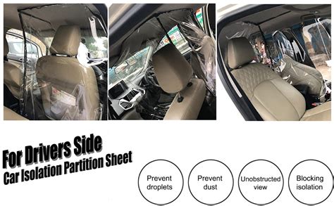 WolkomHome Isolation Partition Curtain & Protective Transparent PVC Car ...